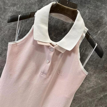 Sporty Halter Backless Dress