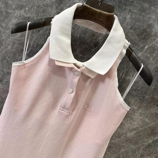 Sporty Halter Backless Dress