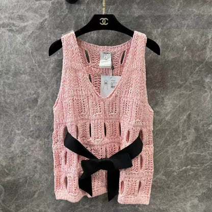 Heavy-Artistry Openwork Crochet Vest