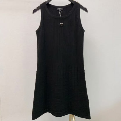 CHA Minimalist Elegance Knit Vest Dress