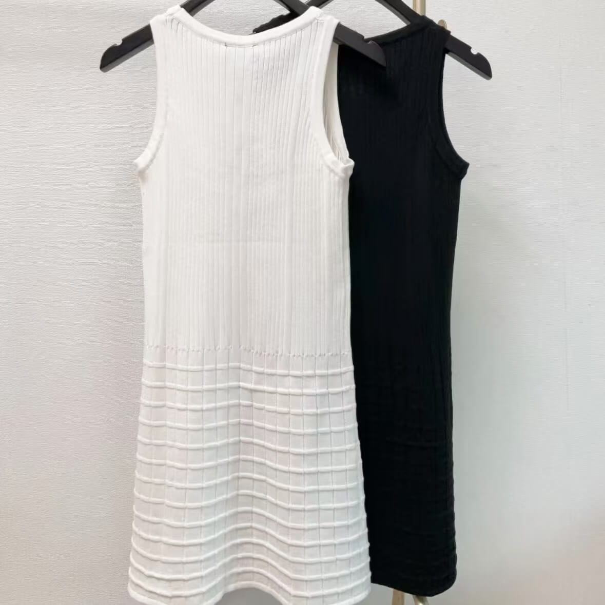 CHA Minimalist Elegance Knit Vest Dress