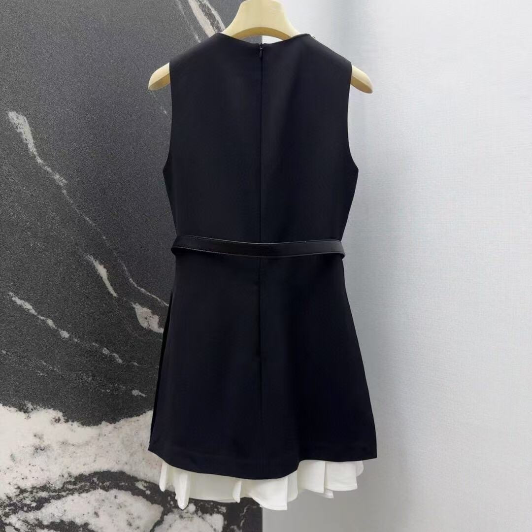 Elegant Black Dress with Diamond Accents