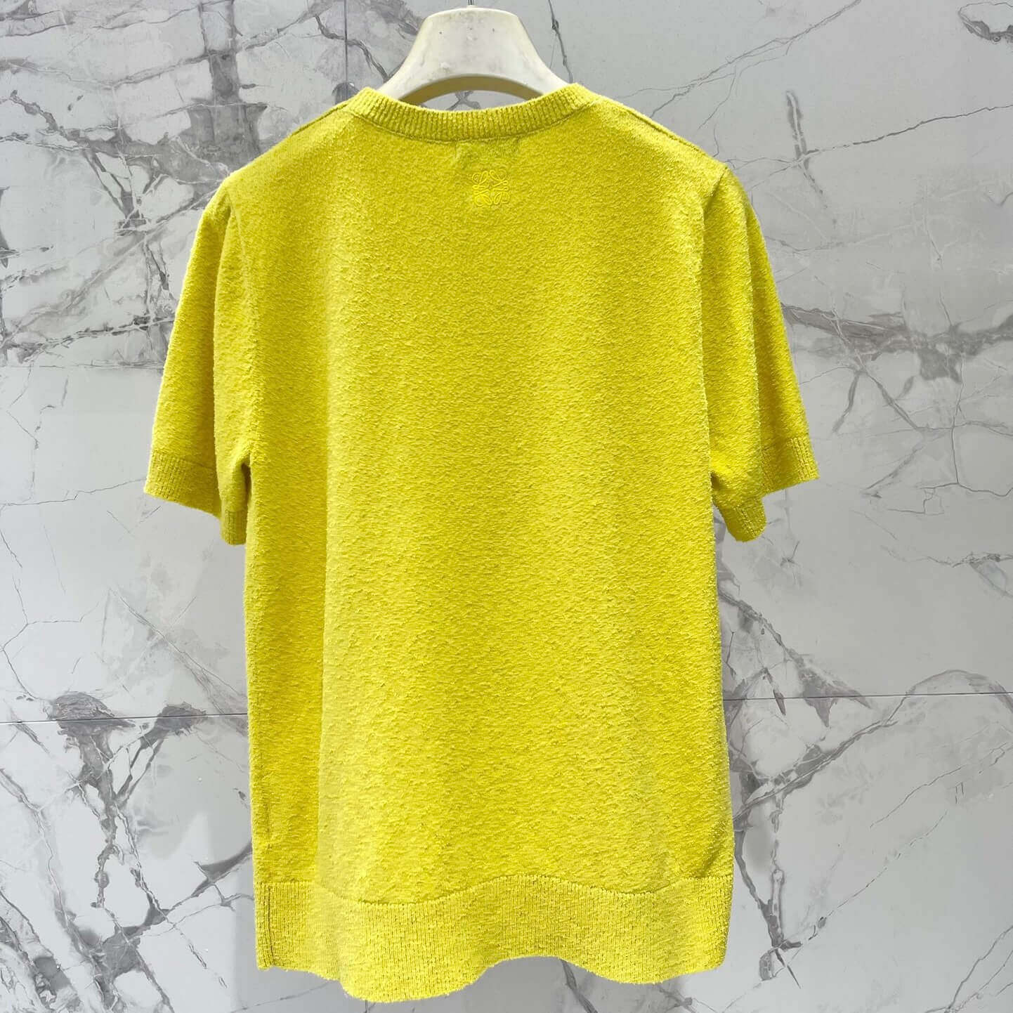 Artistic Print Fuzzy-Texture Short Sleeve
