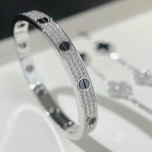 Black Diamond-Embellished Bracelet
