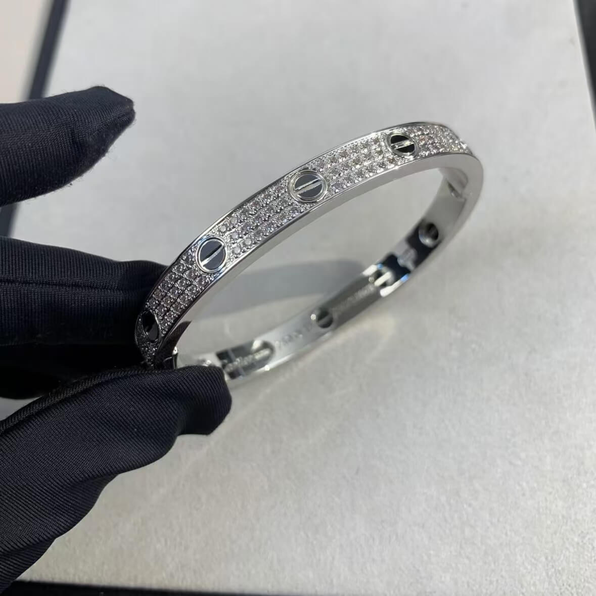 Black Diamond-Embellished Bracelet