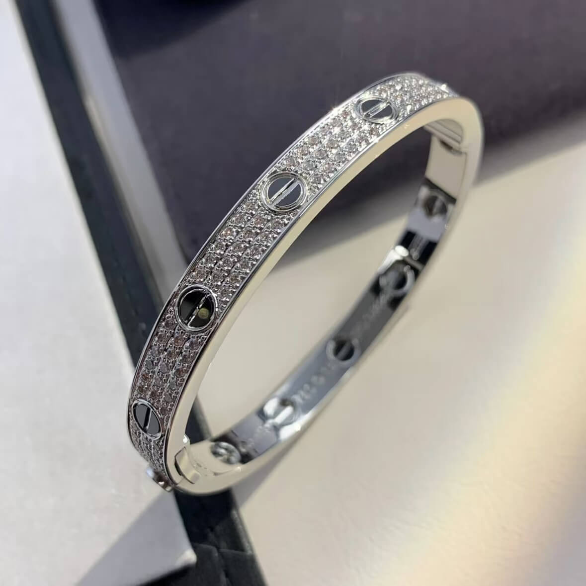 Black Diamond-Embellished Bracelet