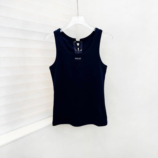 Minimalist Drawstring Reversible Vest