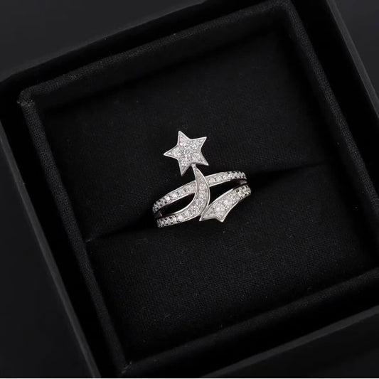 Comet Full-Diamond Ring