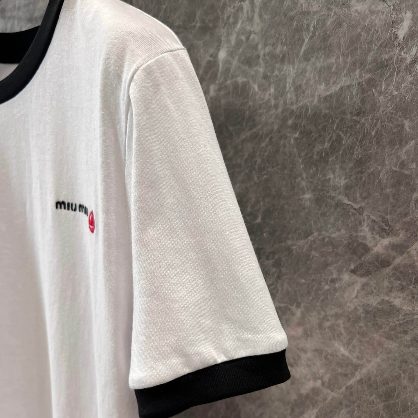 Classic Black and White Color-Block T-Shirt