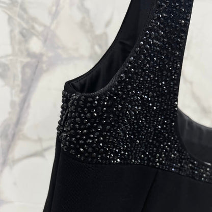 Sequin-Embellished Cutout Mini Dress