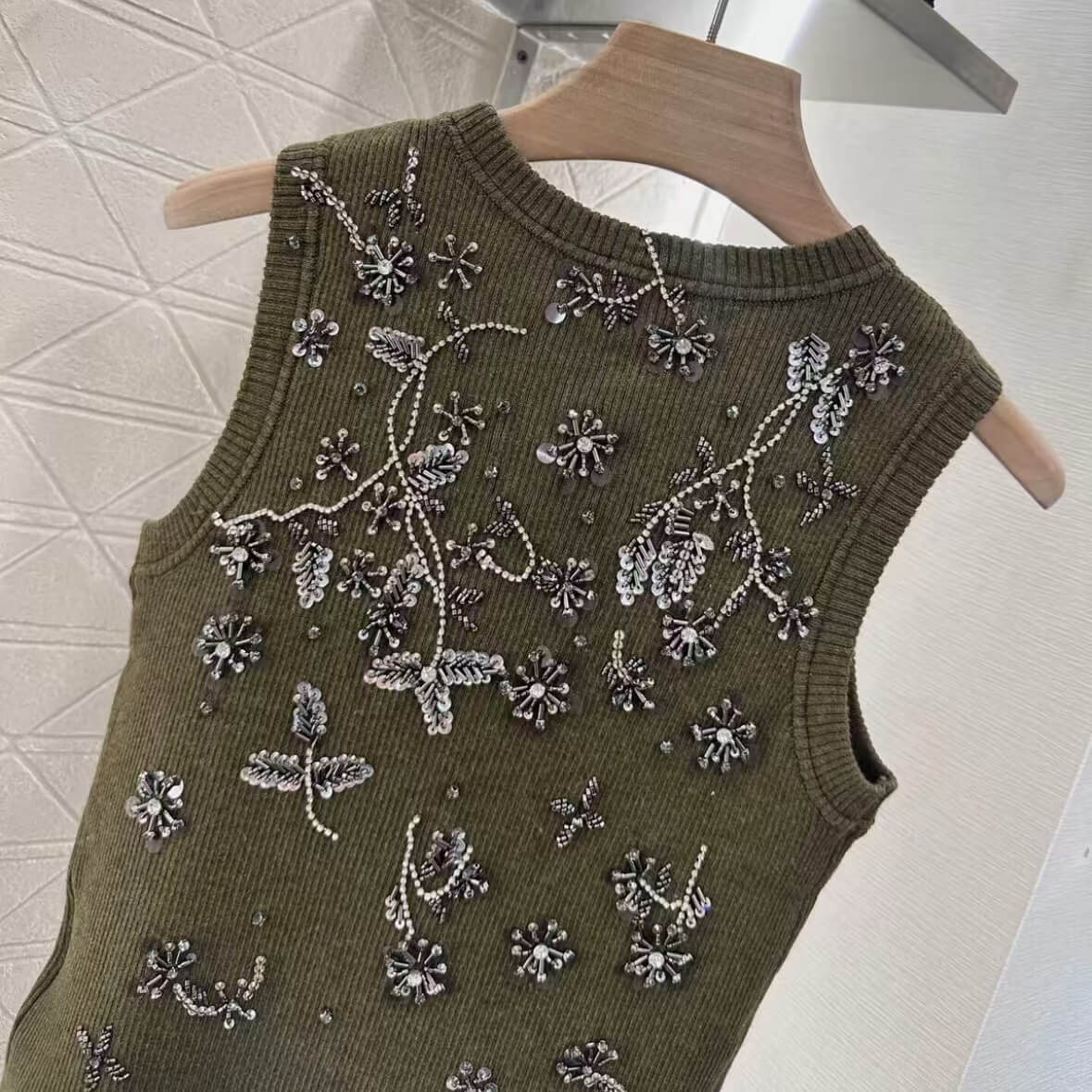 Limited Edition Hand-Beaded Patchwork Embroidered Vest