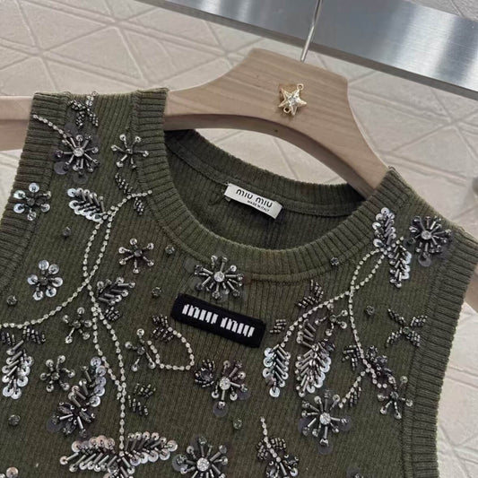 Limited Edition Hand-Beaded Patchwork Embroidered Vest