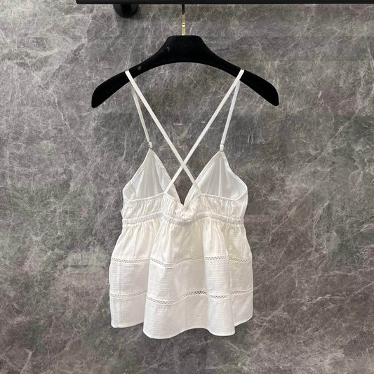 Vacation Style Bow-Tie V-Neck Camisole