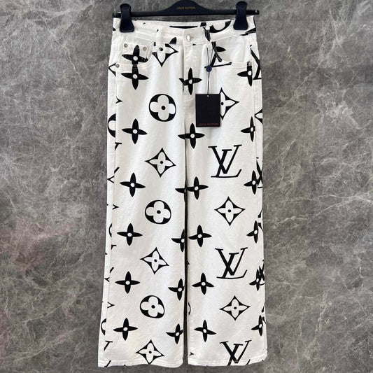 Vintage Monogram All-Over Print Pants