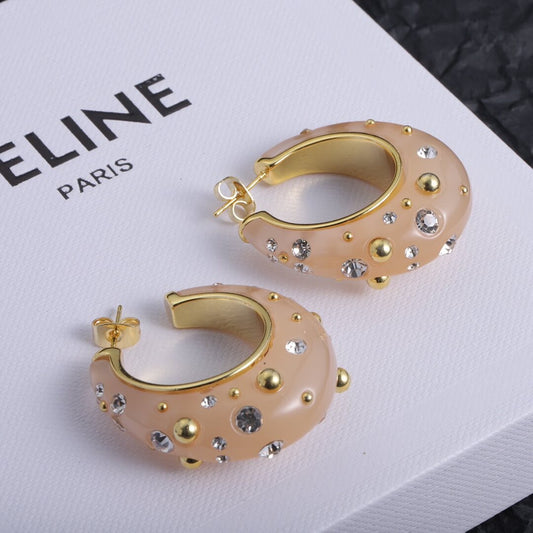 Chic Unique Diamond Stud Earrings