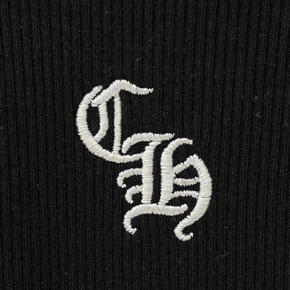 Sanskrit Embroidered Ribbed Vest
