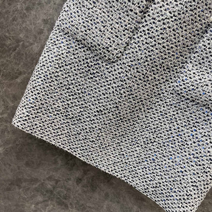 Socialite-Style Tweed Dress