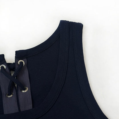 Minimalist Drawstring Reversible Vest
