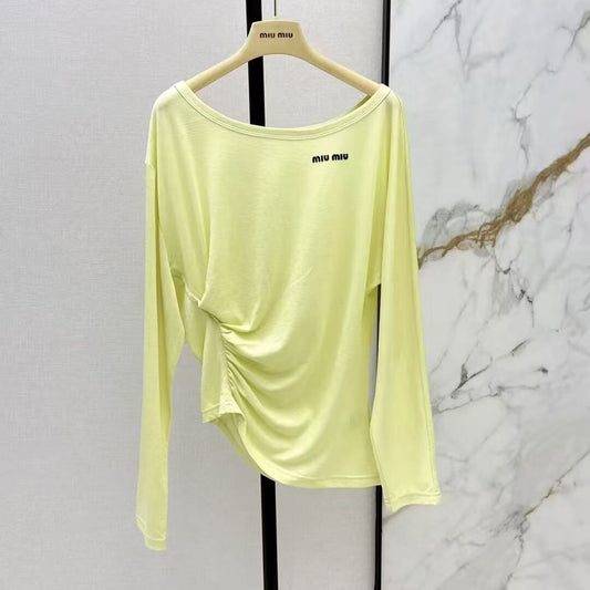 Casual Off-Shoulder Sun Protection Long Sleeve