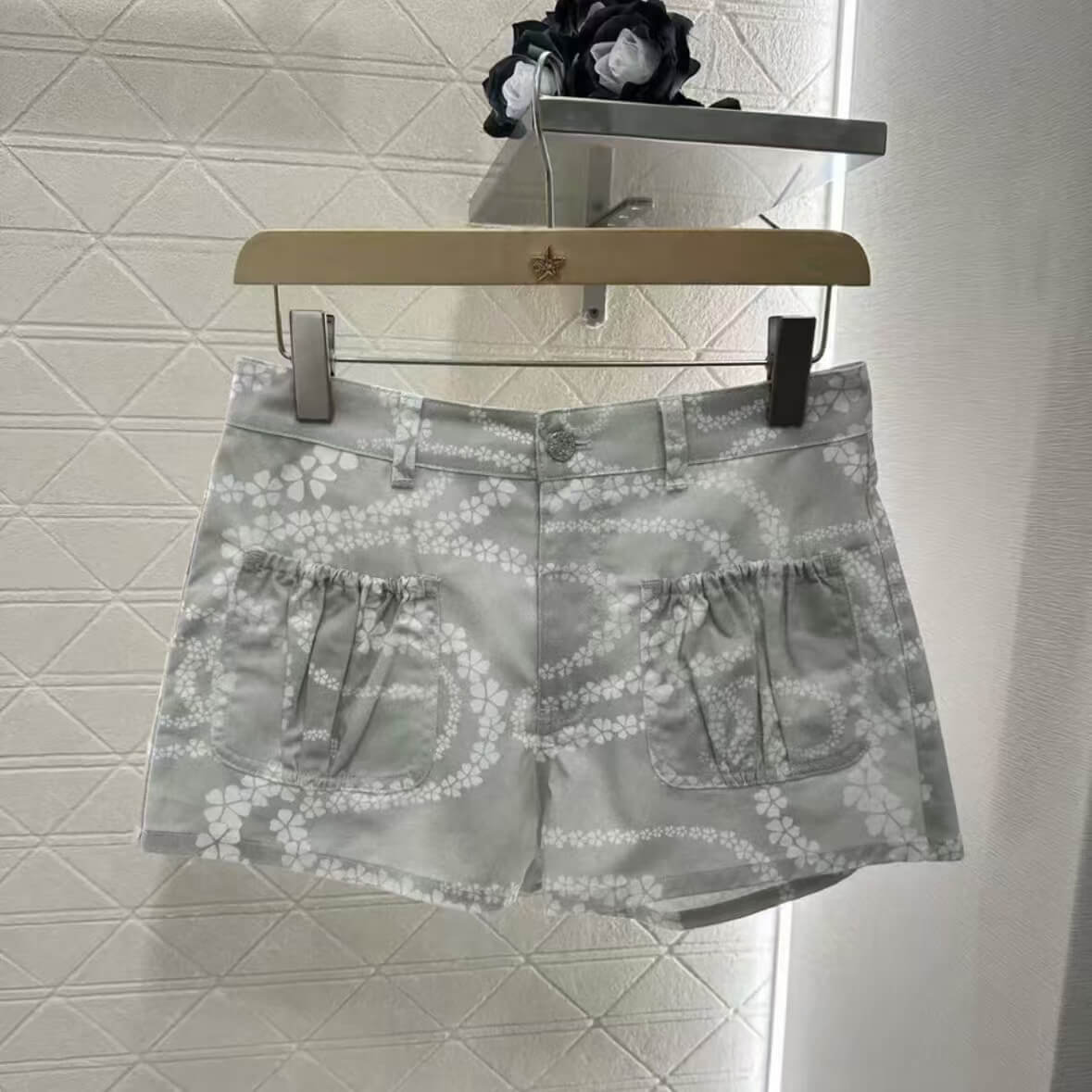 Seaside Vacation Style Elastic-Waist Pocket Shorts