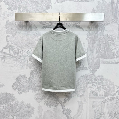 Minimalist Color-Block Classic Triangle Tee