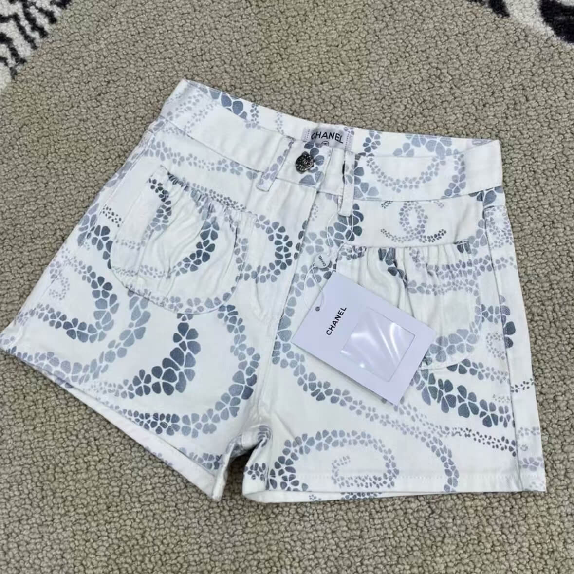 Seaside Vacation Style Elastic-Waist Pocket Shorts