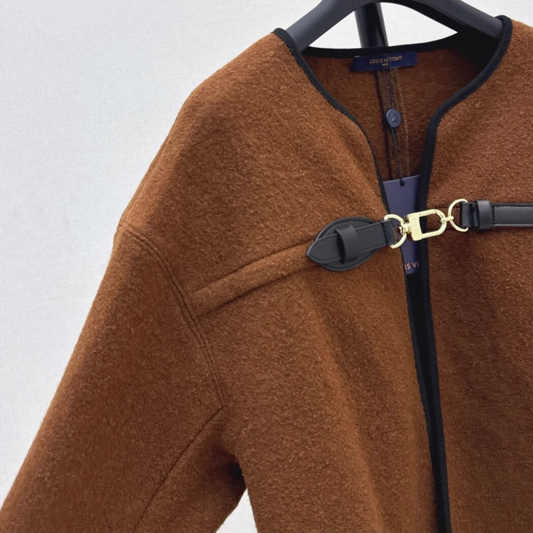 Vintage Classic Buckle Cape Coat