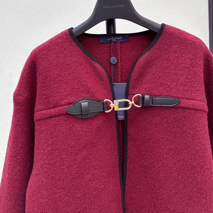 Vintage Classic Buckle Cape Coat