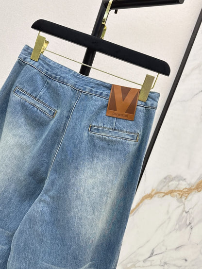 Vintage Washed Straight-Leg Jeans