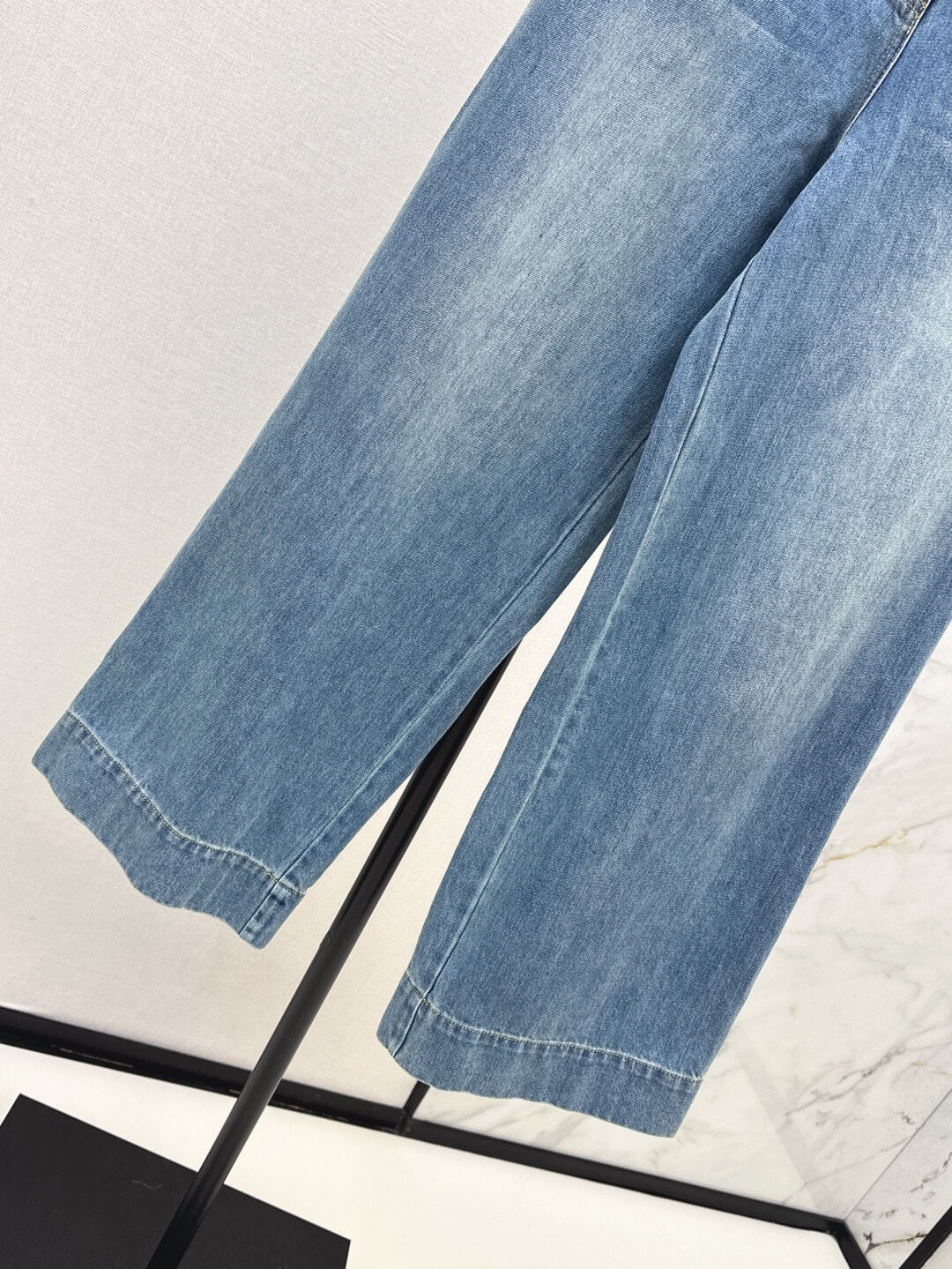 Vintage Washed Straight-Leg Jeans