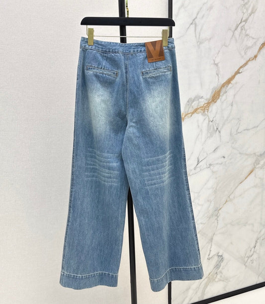 Vintage Washed Straight-Leg Jeans