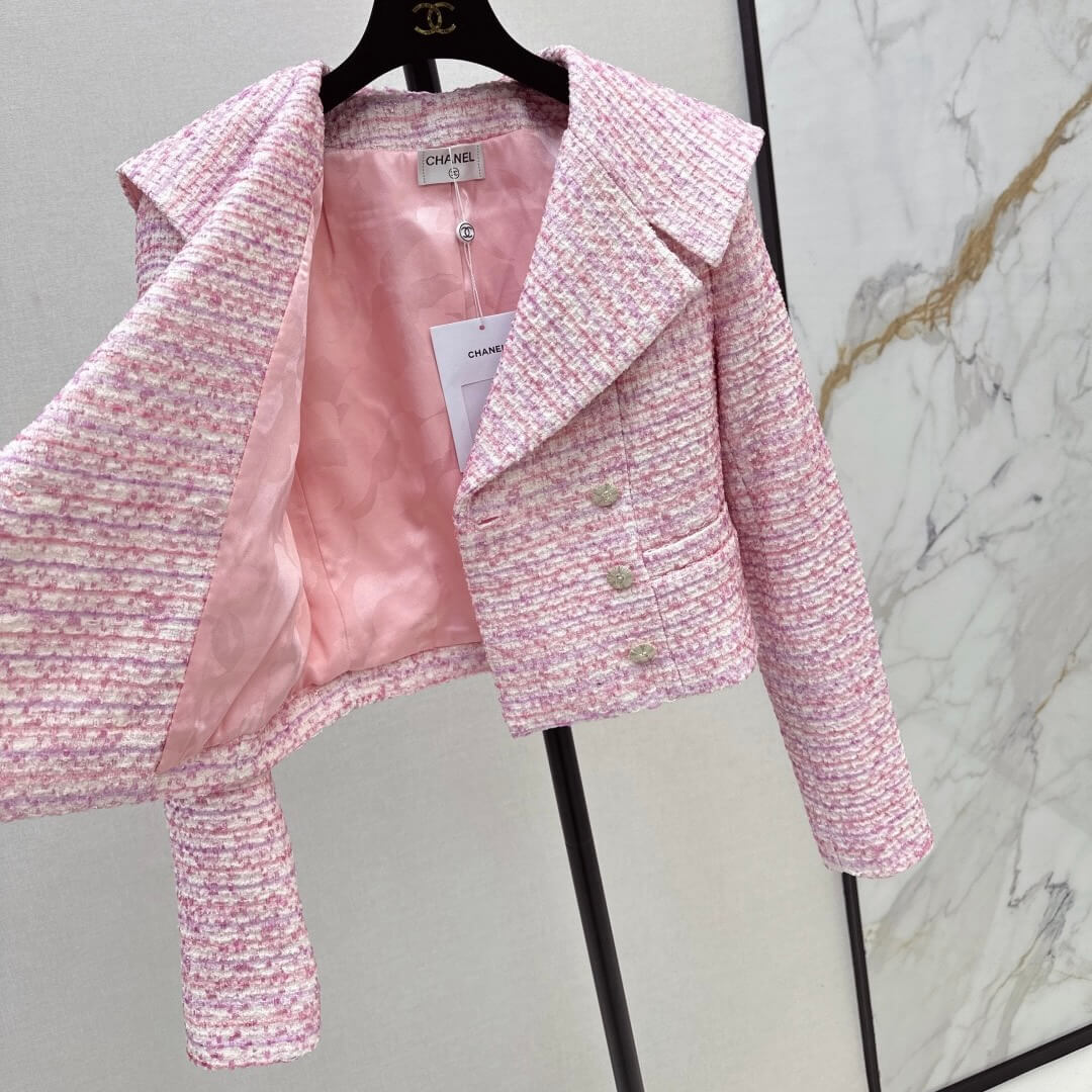 Retro Chic Wide Lapel Cropped Jacket