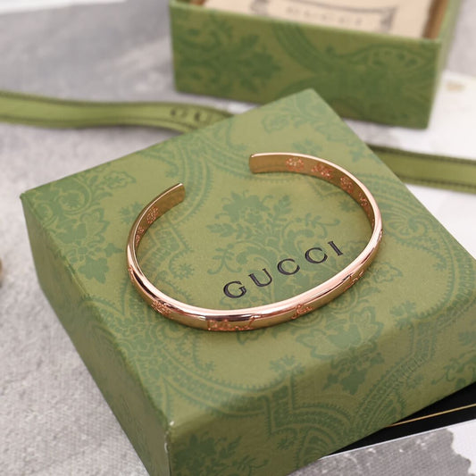 Vintage Engraved Open Bangle