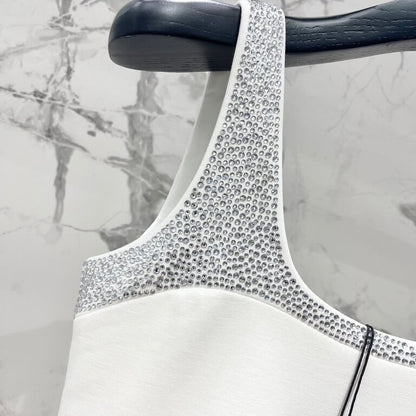 Sequin-Embellished Cutout Mini Dress