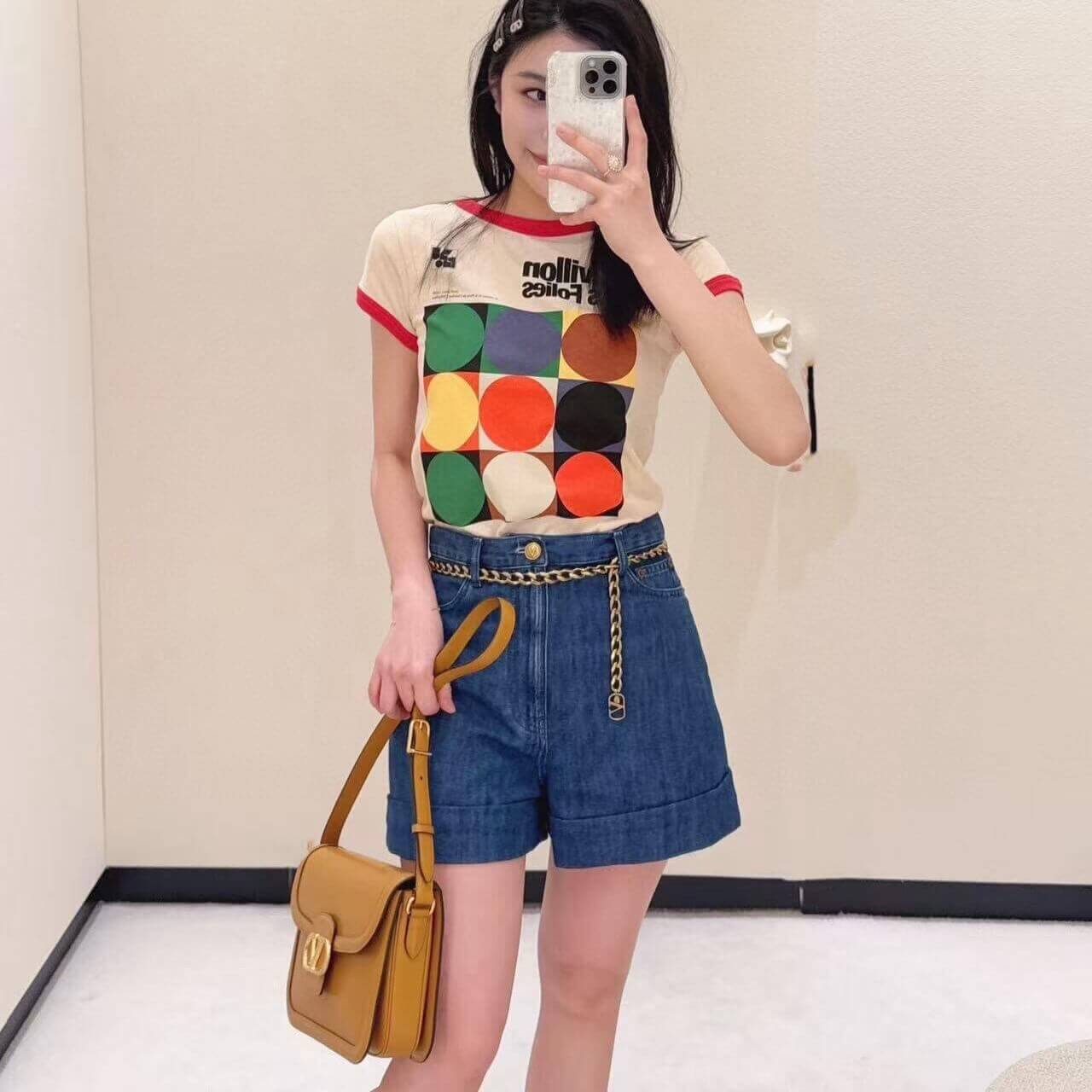 Multi-Color Element Print T-Shirt