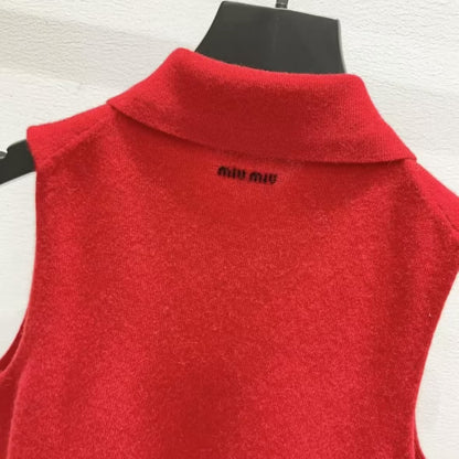 Trendy Asymmetrical Side-Zip Polo Collar Vest