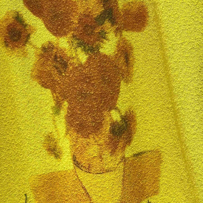 Artistic Print Fuzzy-Texture Short Sleeve