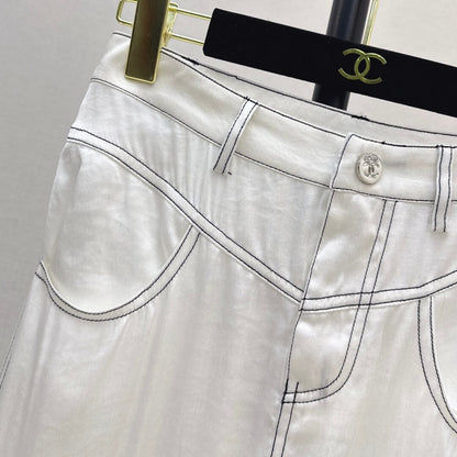 Trendy Slit Skirt with Effortless Drapery