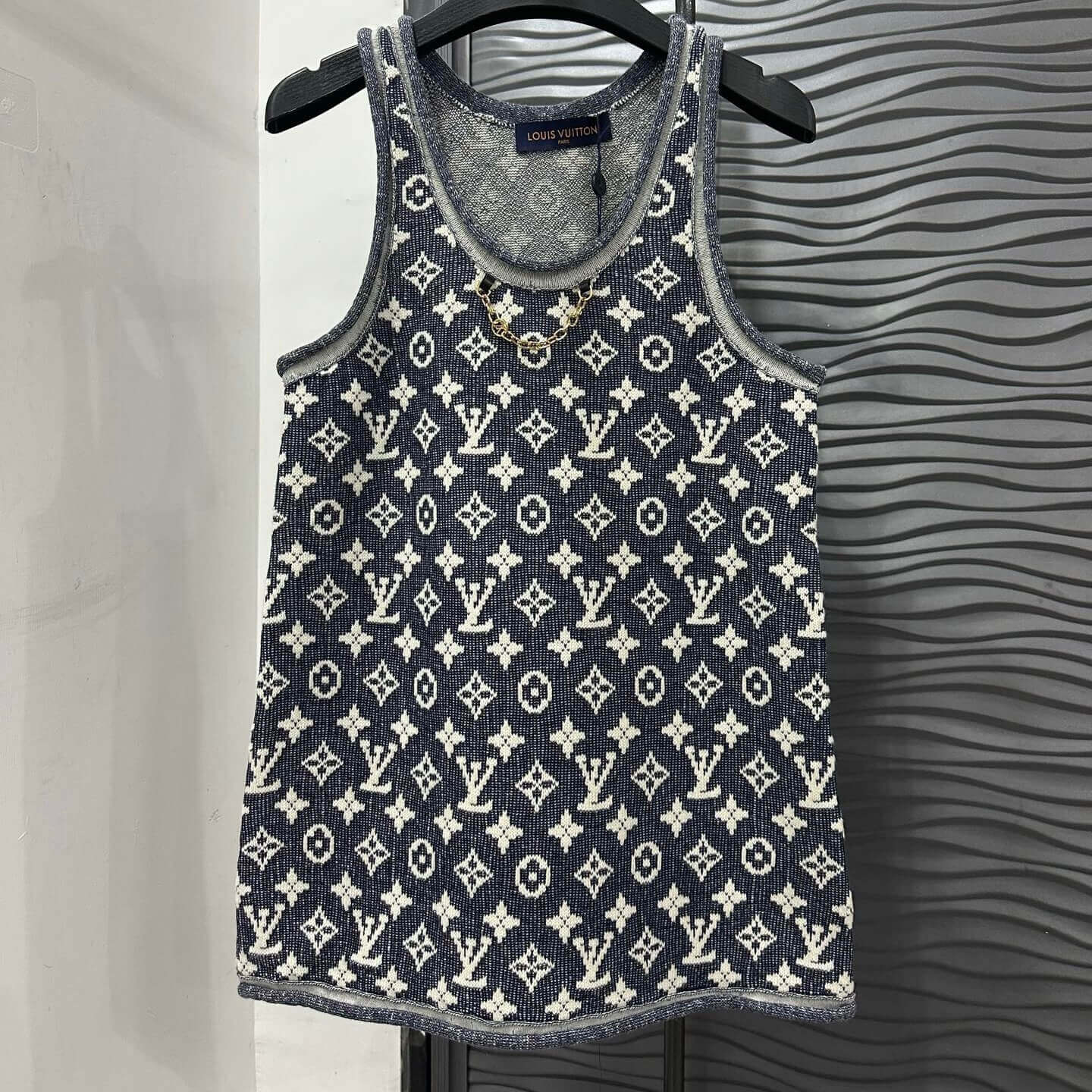 Vintage All-Over Print Chain Vest