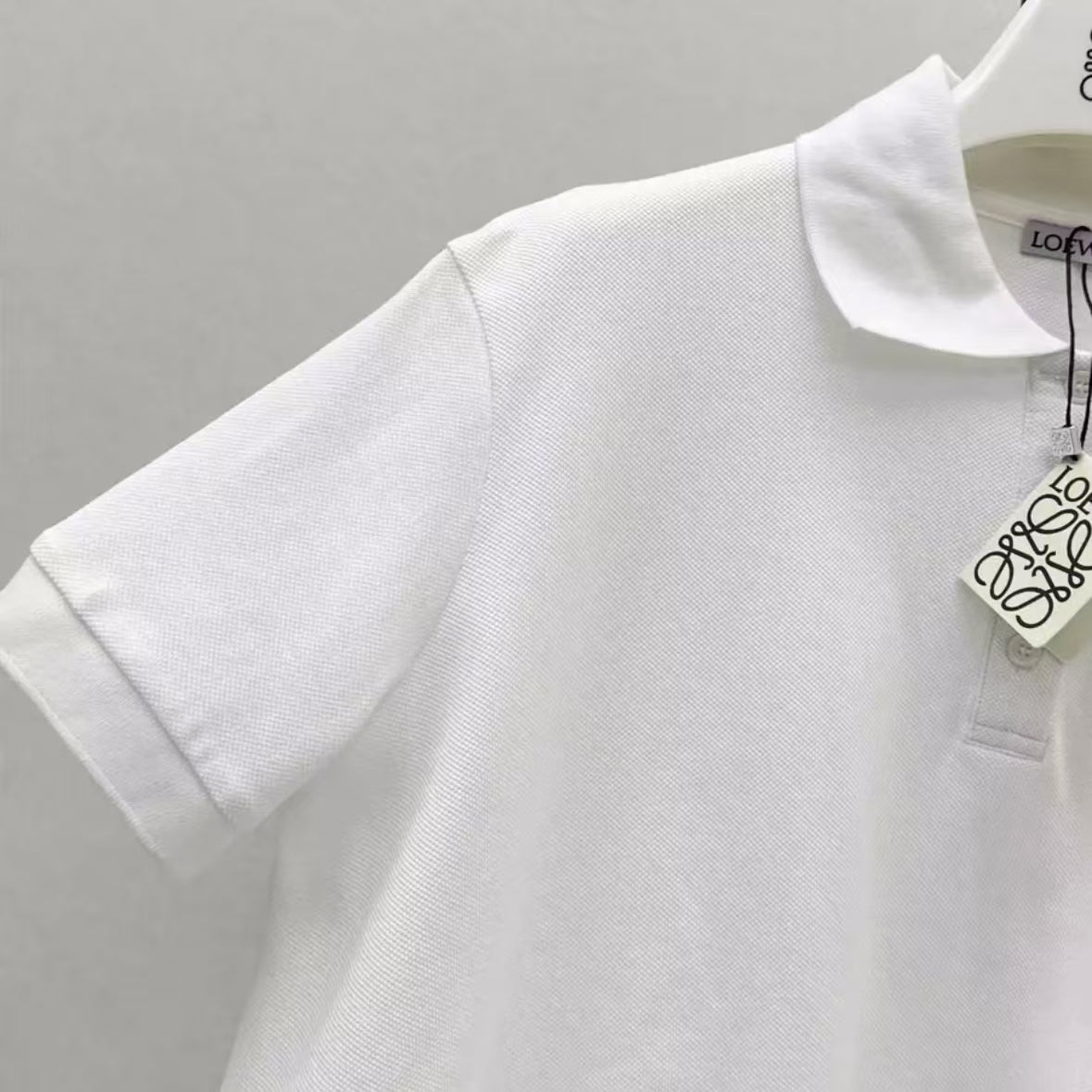 Pure White Collared Short - Sleeve Top