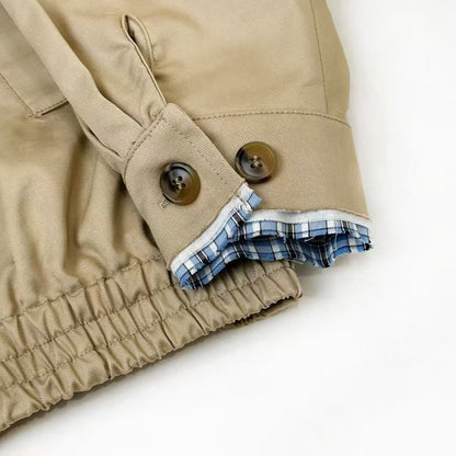 Vintage Plaid Patchwork Jacket