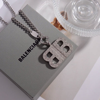 Avant-Garde Symmetric Letter Necklace