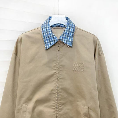 Vintage Plaid Patchwork Jacket