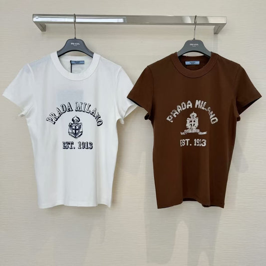 Vintage Distressed Letter Print T-Shirt