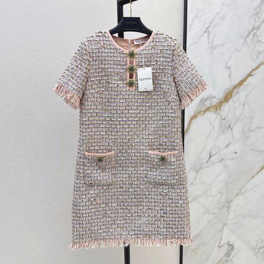 Exquisite Socialite-Style Beaded Dress