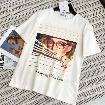 Portrait Magazine Cover Print T-Shirt