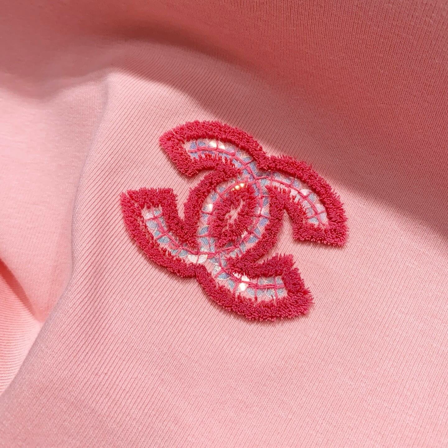 Casual Style Sequined Embroidered T-Shirt