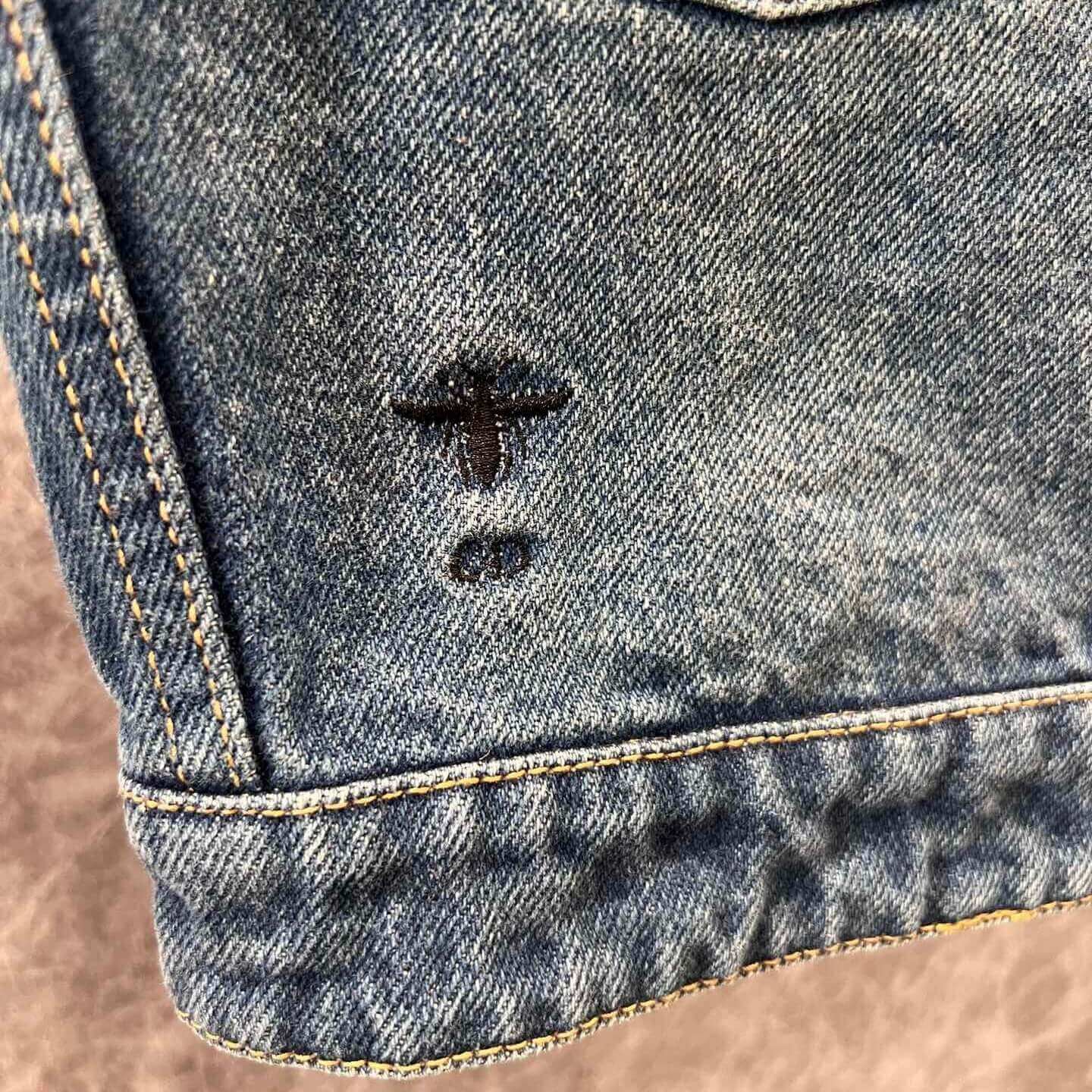 One-Shoulder Cropped Denim Top