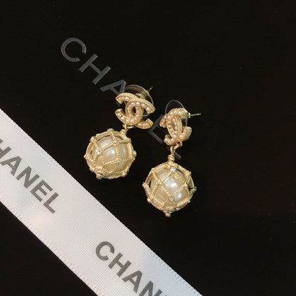 Elegant Beaded Drop Earrings