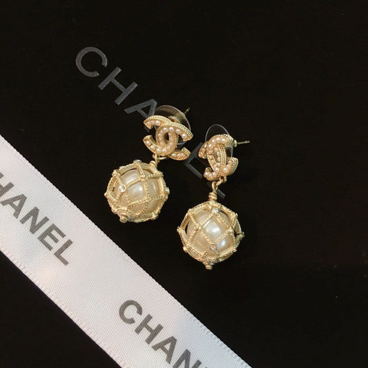 Elegant Beaded Drop Earrings
